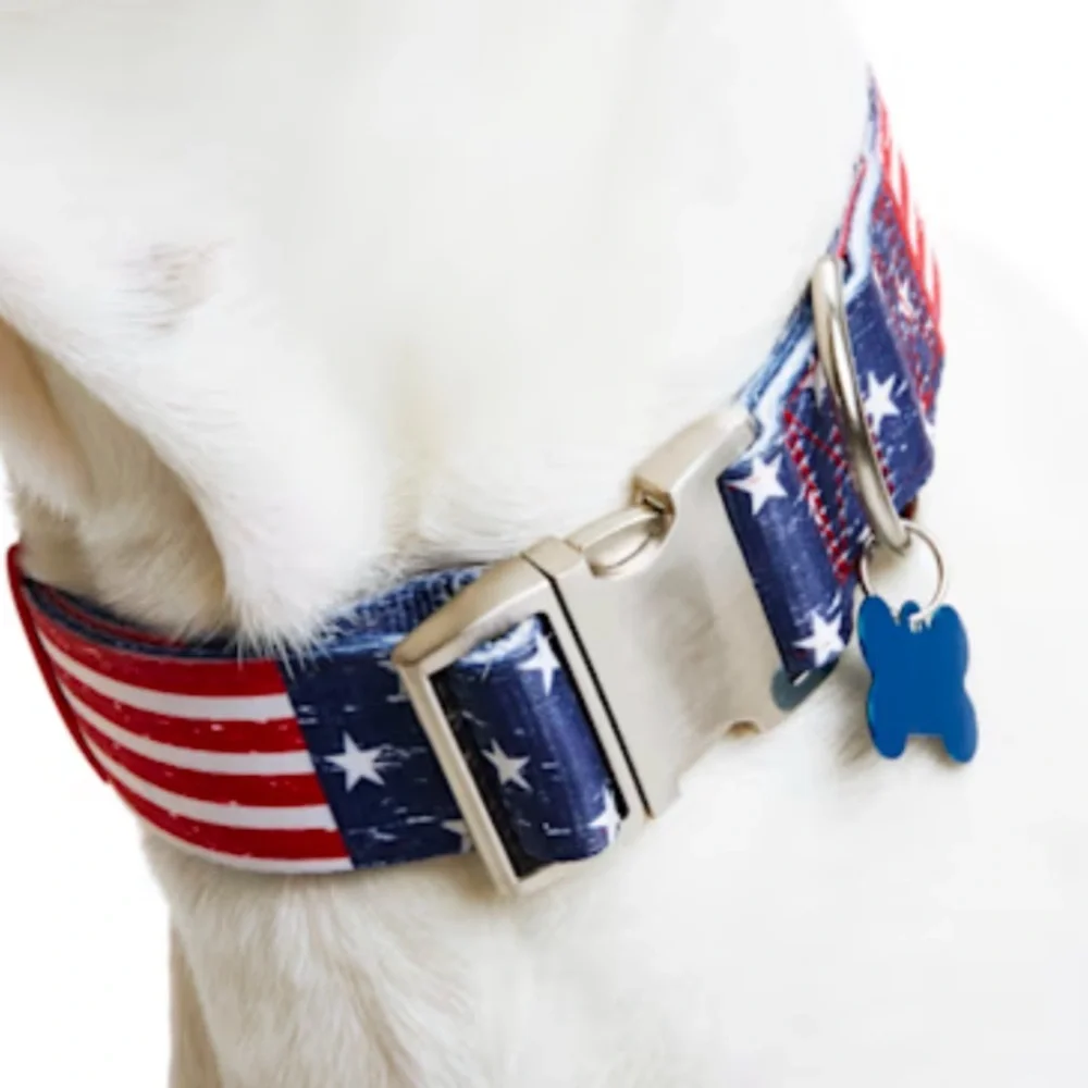 NWT American Flag Dog Collar XXL/XXXL